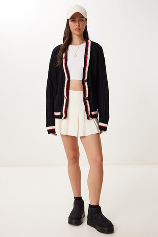 Casaco regular - Preto