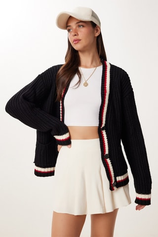 Casaco regular - Preto