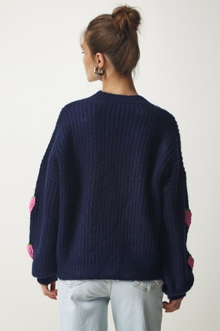 Casaco oversize - Azul marinho