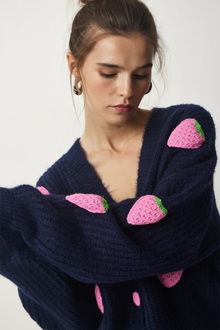 Casaco oversize - Azul marinho