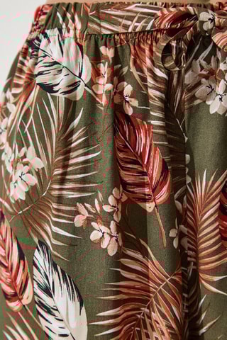 Calças palazzo - Caqui