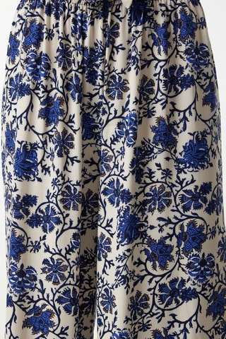 Calças - Cru e azul-real