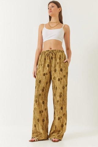 Calças palazzo - Verde