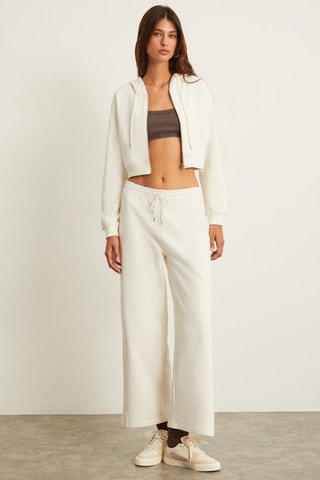 Calças relaxed fit - Cru