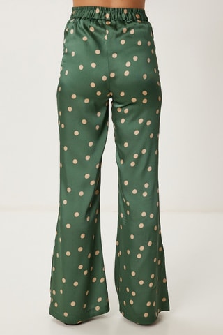 Calças wide legs - Caqui