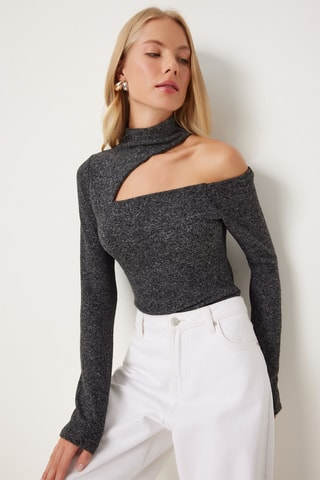 Top regular - Antracite mesclado