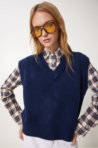 Top regular - Azul marinho