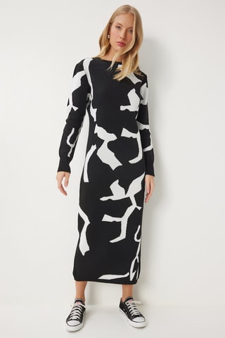 Vestido-camisola regular - Preto 