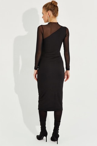 Vestido midi - Preto