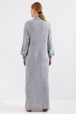 Vestido-camisola - Cinzento