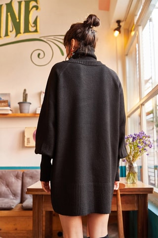 Vestido-camisola - Preto