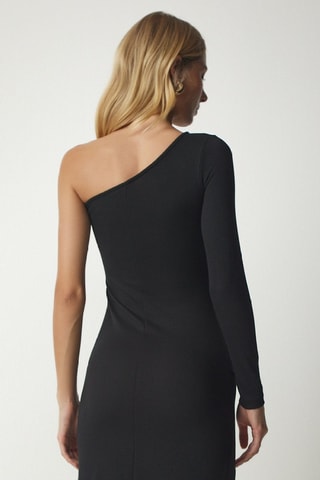 Vestido assimétrico - Preto