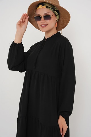 Vestido estilo patinadora - Preto