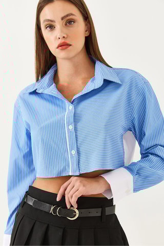 Camisa regular - Azul