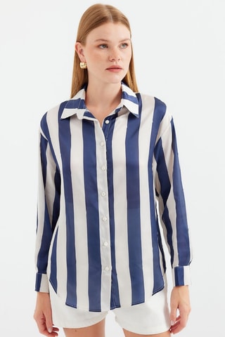 Camisa regular - Azul