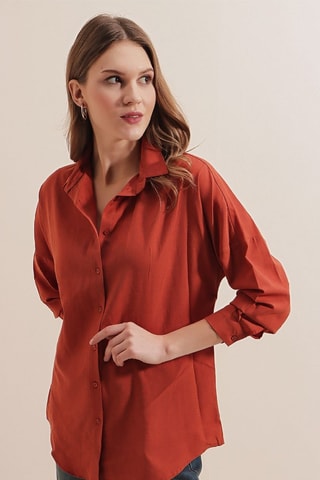 Camisa - Vermelho-tijolo