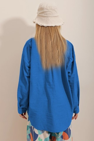 Camisa oversize - Índigo