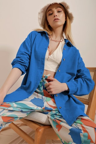 Camisa oversize - Índigo