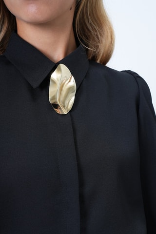 Camisa regular - Preto