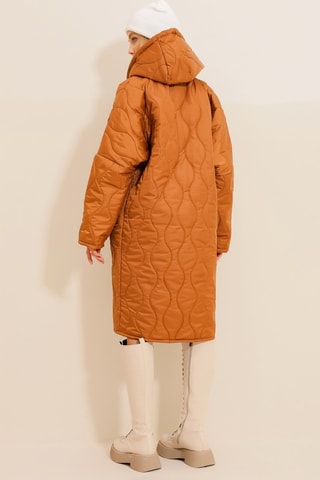 Blusão com capuz - Camel