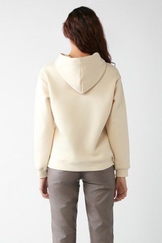 Sweat com capuz relaxed - Bege
