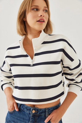 Sweat - Branco e azul-noite