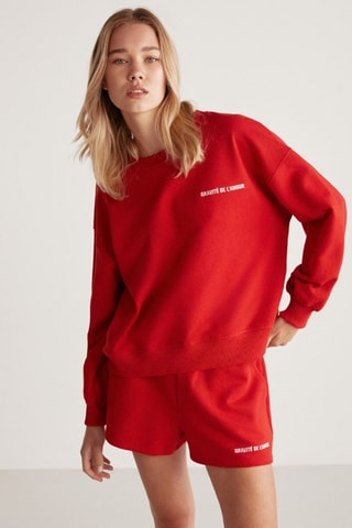 Sweat oversize - Vermelho