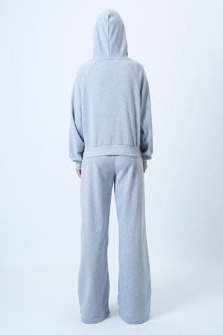 Sweat com capuz e calças - Cinzento mesclado