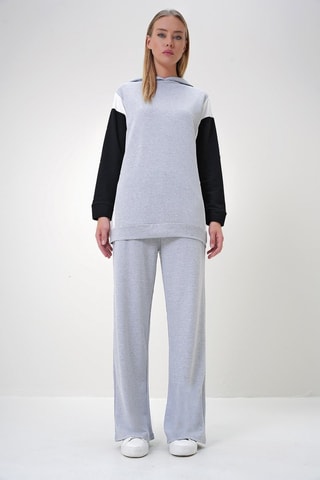 Sweat e calças de treino - Cinzento