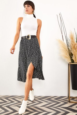 Saia traçada - Preto