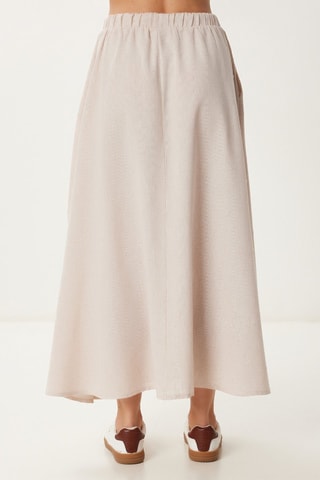 Saia comprida - Bege