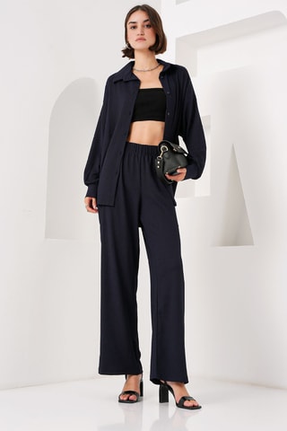 Camisa e calças - Azul-marinho