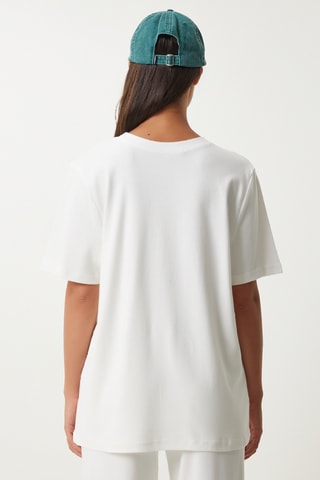 T-shirt e calças de fato - Branco