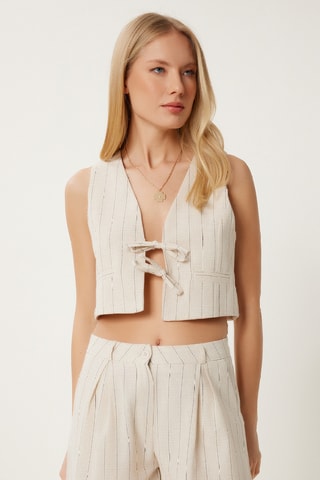 Colete e calções - Nude