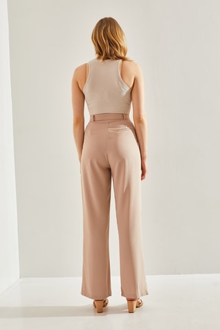 Calças wide legs - Bege