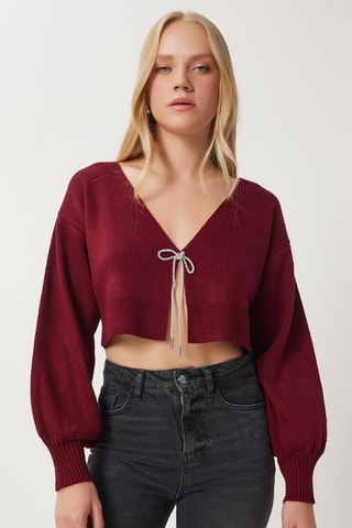 Casaco de malha - Bordô