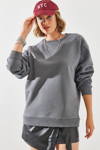 Sweat - Cinzento-escuro mesclado