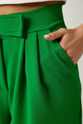 Calças palazzo - Verde
