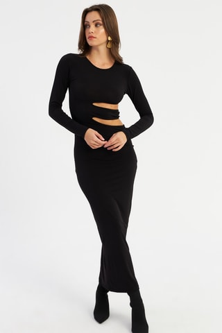 Vestido comprido - Preto