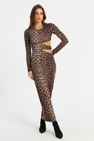 Vestido comprido - Camel