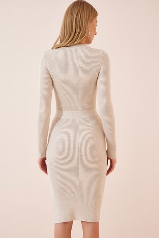 Vestido-camisola - Nude