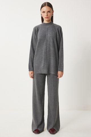 Camisola e calças - Cinzento