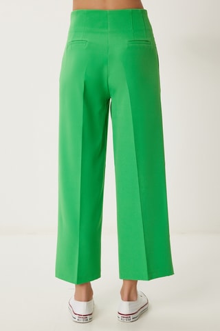 Calças wide legs - Verde