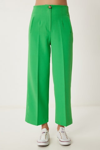 Calças wide legs - Verde