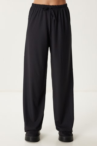 Calças wide legs - Preto