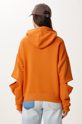 Sweat com capuz - Laranja