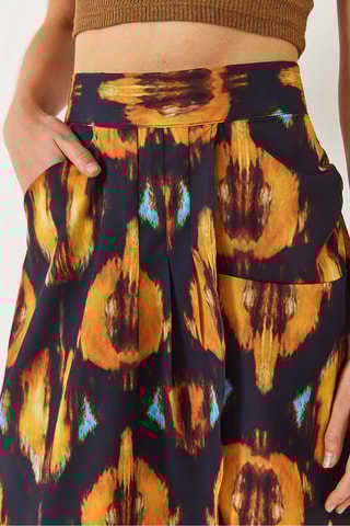 Saia direita de cintura subida - Violeta