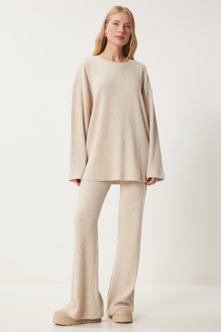 Blusa e calças - Nude