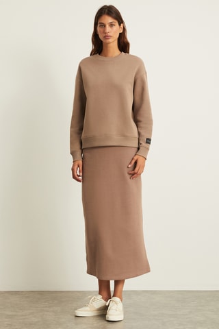 Saia direita em algodão biológico - Toupeira