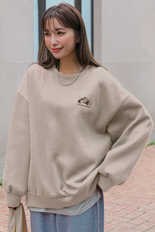 Sweat oversize - Bege